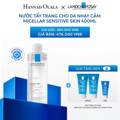  C10_DEAL 3: NƯỚC TẨY TRANG CHO DA NHẠY CẢM MICELLAR SENSITIVE SKIN 400ML 