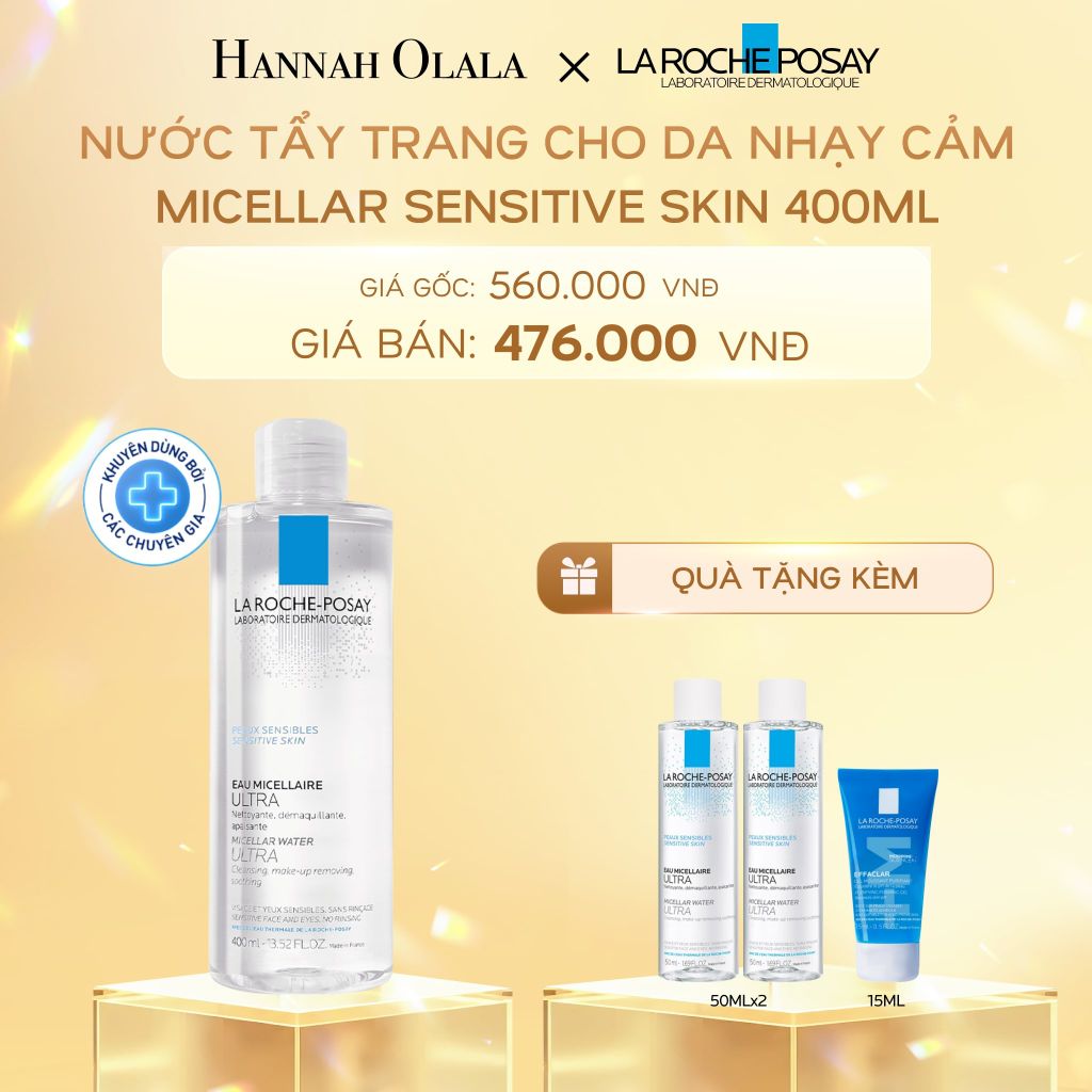  C9_DEAL 3: NƯỚC TẨY TRANG CHO DA NHẠY CẢM MICELLAR SENSITIVE SKIN 400ML 