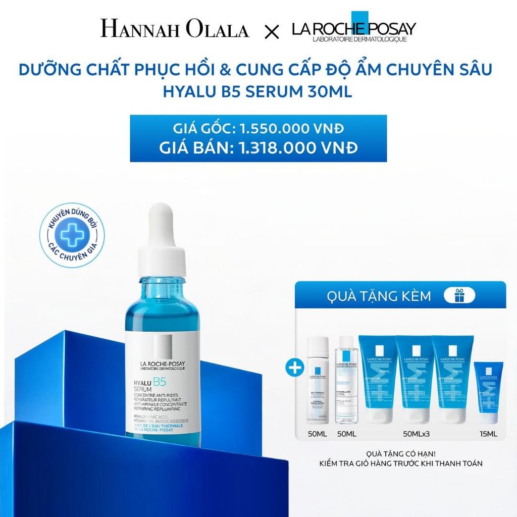  C15_DEAL 8: DƯỠNG CHẤT PHỤC HỒI & CUNG CẤP ĐỘ ẨM CHUYÊN SÂU HYALU B5 SERUM 30ML 