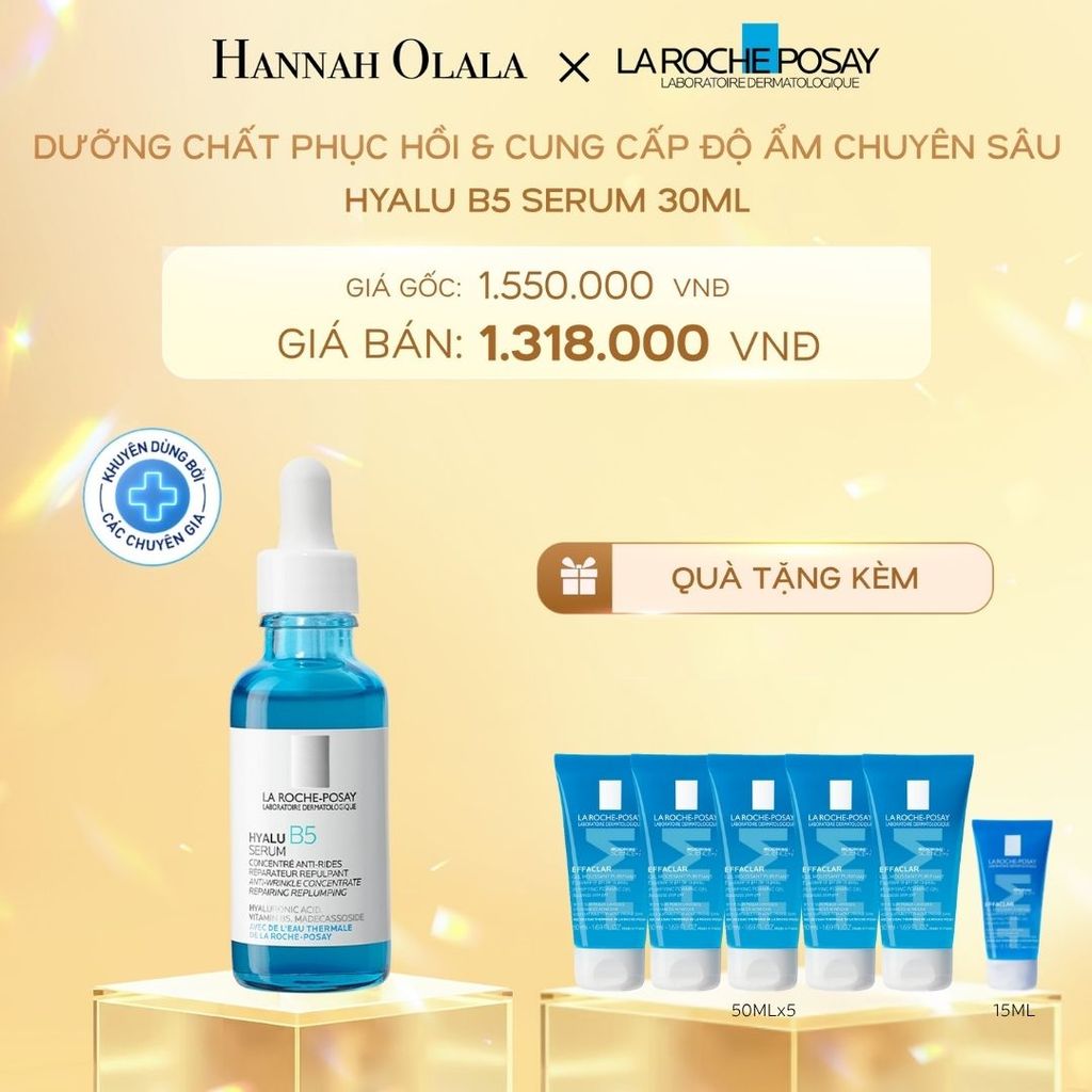  C14_DEAL 8: DƯỠNG CHẤT PHỤC HỒI & CUNG CẤP ĐỘ ẨM CHUYÊN SÂU HYALU B5 SERUM 30ML 