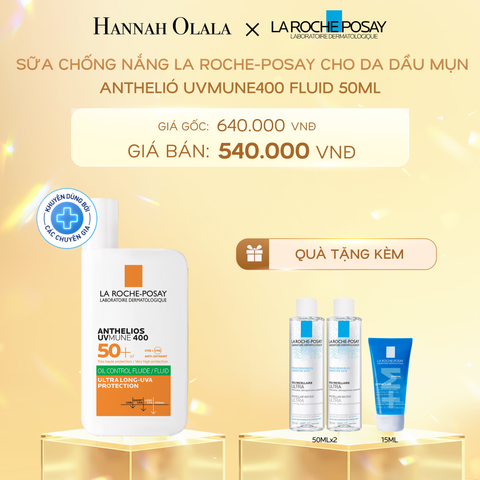  DEAL 2: SỮA CHỐNG NẮNG CHO DA DẦU MỤN ANTHELIOS UVMUNE400 OIL CONTROL FLUID 50ML 