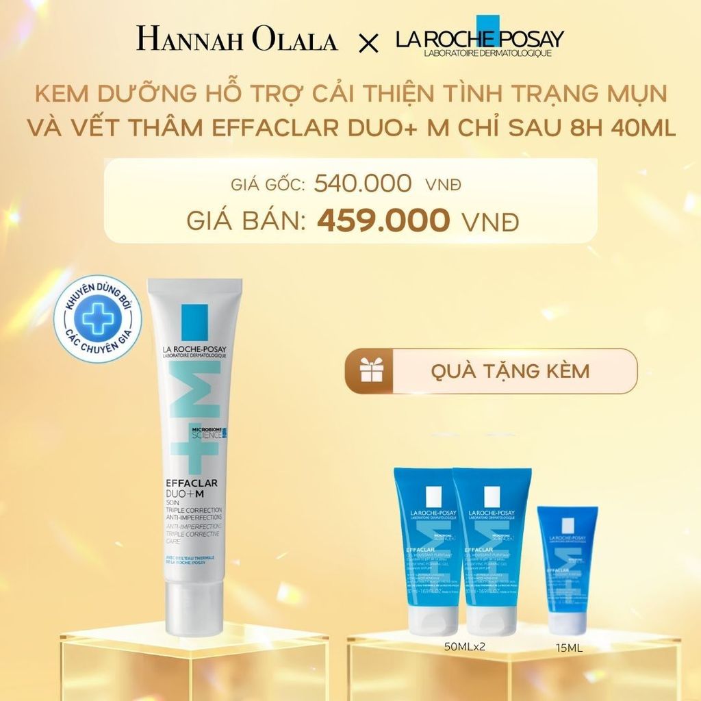  C12_DEAL 6: KEM DƯỠNG HỖ TRỢ CẢI THIỆN TÌNH TRẠNG MỤN VÀ VẾT THÂM EFFACLAR DUO+ M CHỈ SAU 8H 40ML 