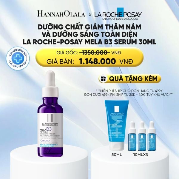  DƯỠNG CHẤT GIÚP CẢI THIỆN GIẢM THÂM NÁM & DƯỠNG SÁNG TOÀN DIỆN MELA B3 SERUM 30ML
 - DEAL 8: 
