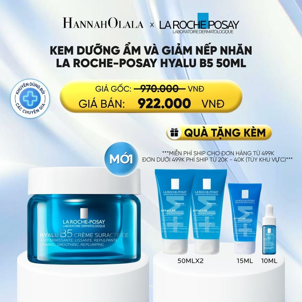  KEM DƯỠNG CẤP ẨM LA ROCHE POSAY HYALU B5 - DEAL 11: 