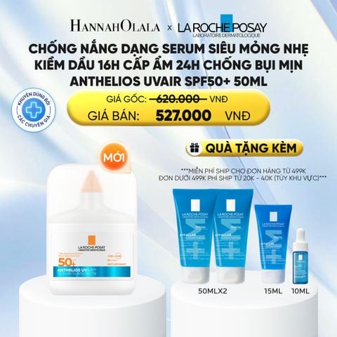  [MỚI] CHỐNG NẮNG DẠNG SERUM SIÊU MỎNG NHẸ KIỀM DẦU 16H CẤP ẨM 24H CHỐNG BỤI MỊN ANTHELIOS UVAIR SPF50+ 50ml - DEAL 13: 