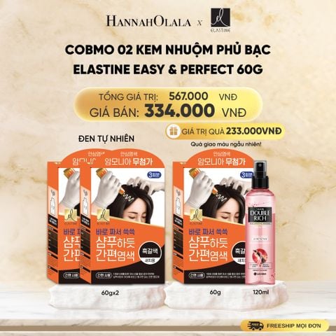 COBMO 02 KEM NHUỘM PHỦ BẠC ELASTINE EASY & PERFECT 60G - DEAL 18 