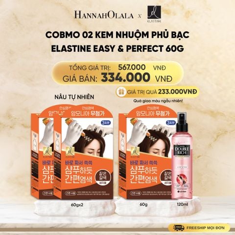  COBMO 02 KEM NHUỘM PHỦ BẠC ELASTINE EASY & PERFECT 60G - DEAL 18 