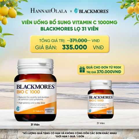  VIÊN UỐNG BỔ SUNG VITAMIN C BLACKMORES BIO C 1000MG LỌ 31 VIÊN _ DEAL 5 