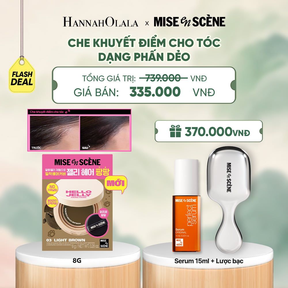  MỚI - PHẤN DẺO CHE KHUYẾT ĐIỂM CHO TÓC MISE EN SCÈNE HELLO JELLY PANGPANG CHE PHỦ PHẦN CHÂN TÓC THƯA TÓC BỊ HÓI 8G - A1676 