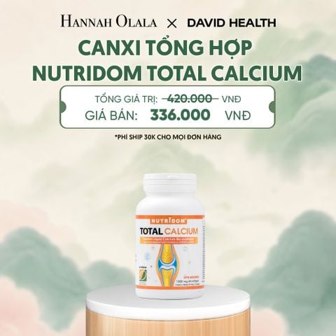  CANXI TỔNG HỢP -NUTRIDOM CALCIUM (60 VIÊN) - DEAL 8 - A848 