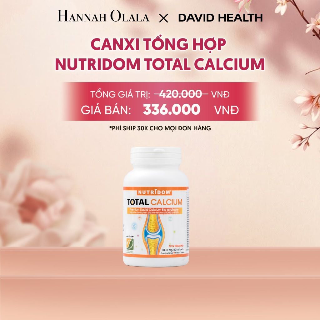  CANXI TỔNG HỢP -NUTRIDOM CALCIUM (60 VIÊN) - A6 