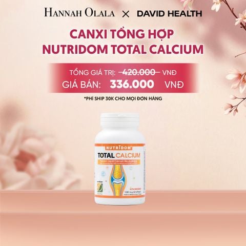  CANXI TỔNG HỢP -NUTRIDOM CALCIUM (60 VIÊN) - A6 