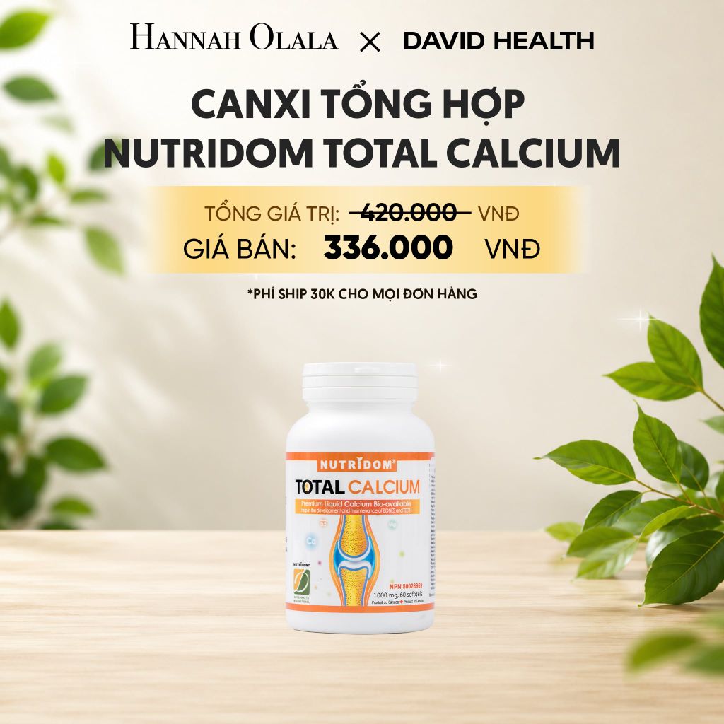  CANXI TỔNG HỢP -NUTRIDOM CALCIUM (60 VIÊN) 
