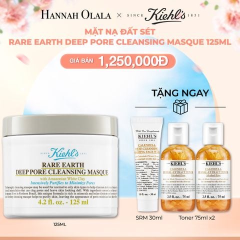 A387_DEAL 33: MẶT NẠ ĐẤT SÉT KIEHL'S RARE EARTH DEEP PORE CLEANSING MASQUE 125ML 