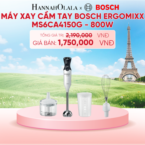  MÁY XAY CẦM TAY BOSCH ERGOMIXX MS6CA4150G - 800W - B214 