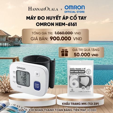  MÁY ĐO HUYẾT ÁP CỔ TAY OMRON HEM-6161_ D1364 