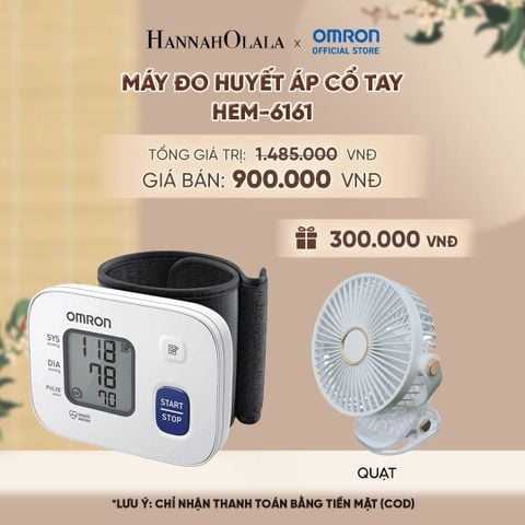  MÁY ĐO HUYẾT ÁP CỔ TAY OMRON HEM-6161 - A2610 