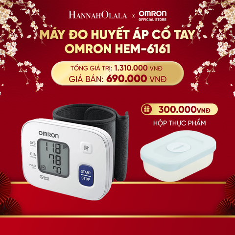  DEAL 2: MÁY ĐO HUYẾT ÁP CỔ TAY OMRON HEM-6161 
