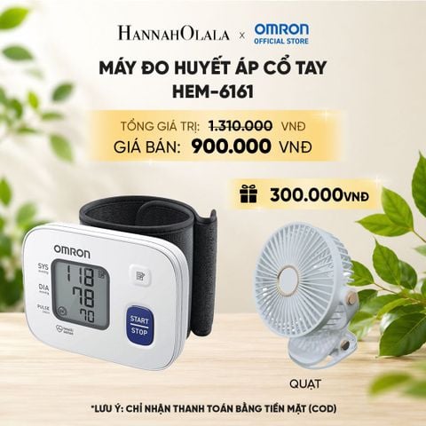  MÁY ĐO HUYẾT ÁP CỔ TAY OMRON HEM-6161 