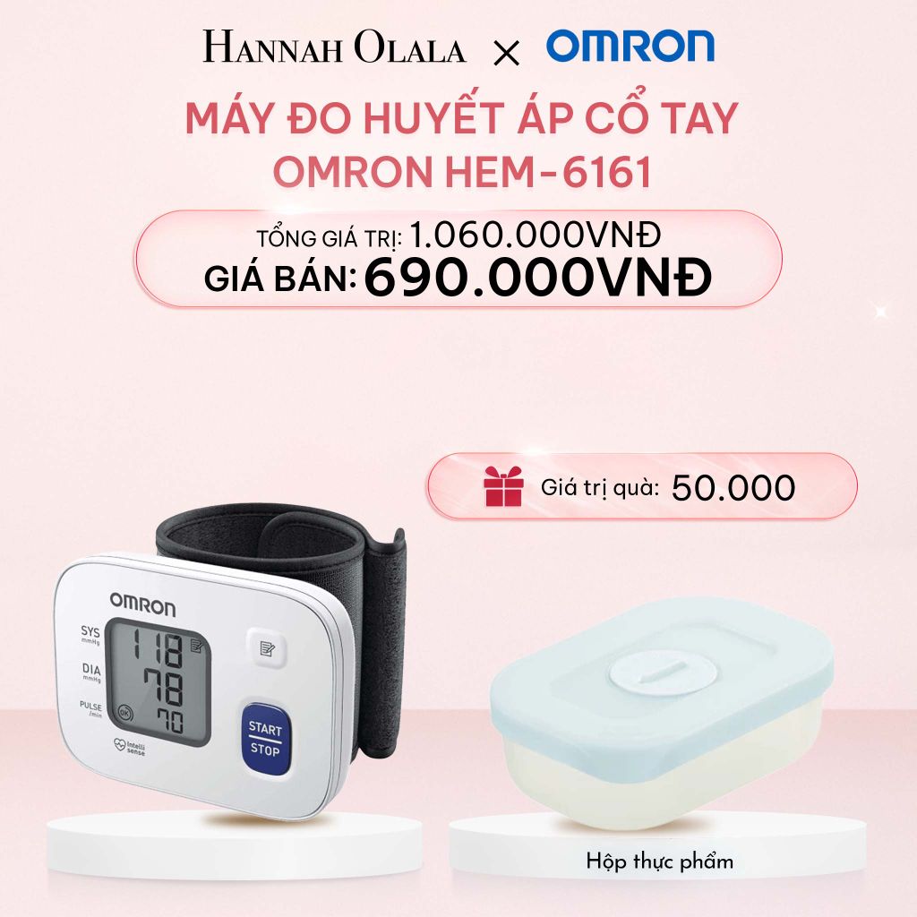  E670_DEAL 4: MÁY ĐO HUYẾT ÁP CỔ TAY OMRON HEM-6161 