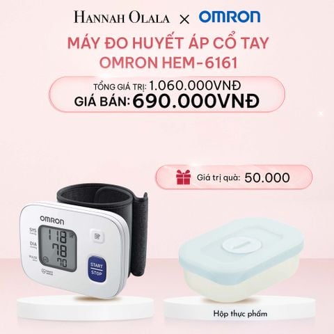 E670_DEAL 4: MÁY ĐO HUYẾT ÁP CỔ TAY OMRON HEM-6161 