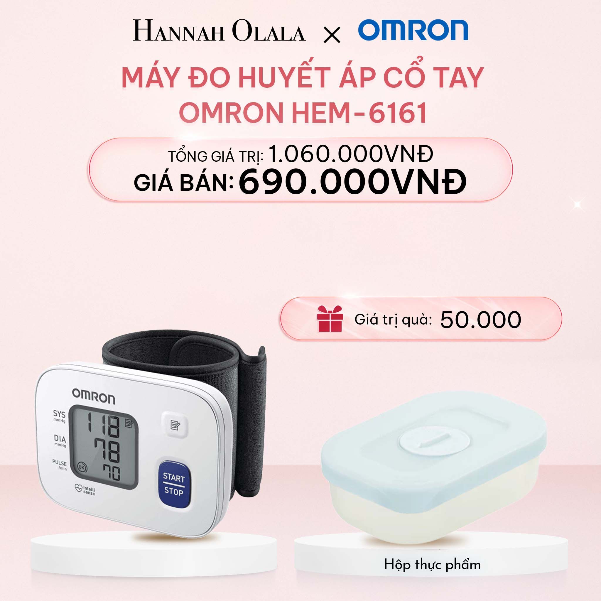  E670_DEAL 4: MÁY ĐO HUYẾT ÁP CỔ TAY OMRON HEM-6161 