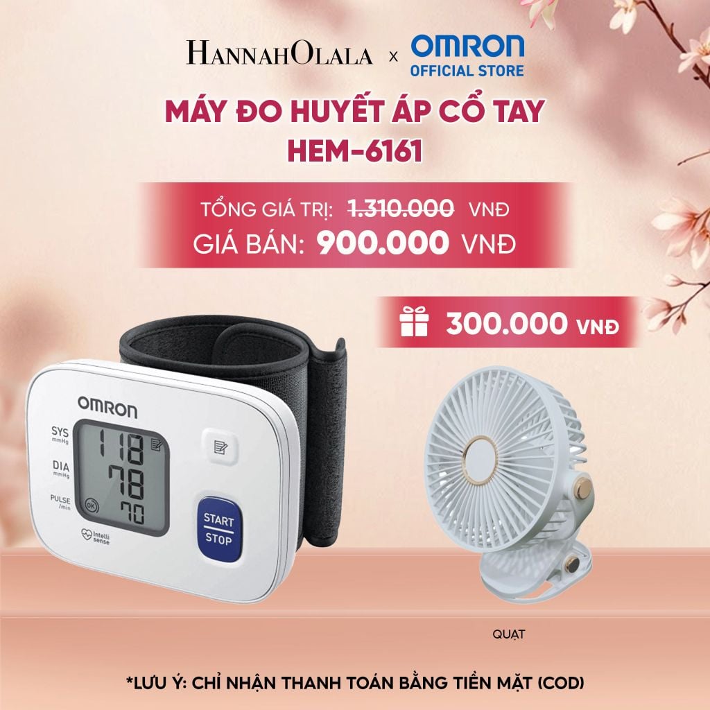  MÁY ĐO HUYẾT ÁP CỔ TAY OMRON HEM-6161 - A1106 