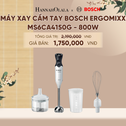  MÁY XAY CẦM TAY BOSCH ERGOMIXX MS6CA4150G - 800W - A1309 