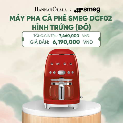  MÁY PHA CÀ PHÊ SMEG DCF02 HÌNH TRỨNG - A1871 