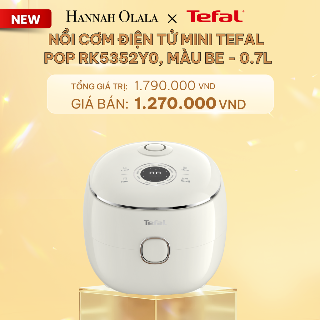  C453_DEAL 17: NỒI CƠM ĐIỆN TỬ MINI TEFAL POP - 0.7L 