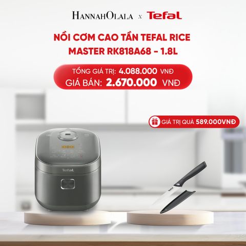  DEAL 5.2: NỒI CƠM CAO TẦN TEFAL RICE MASTER RK818A68 - 1.8L 