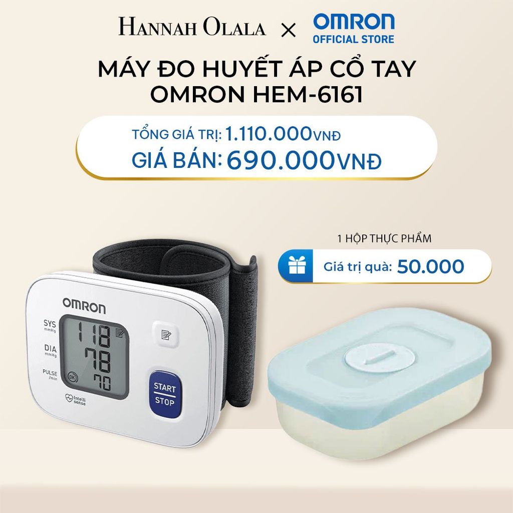  DEAL 4: MÁY ĐO HUYẾT ÁP CỔ TAY OMRON HEM-6161 