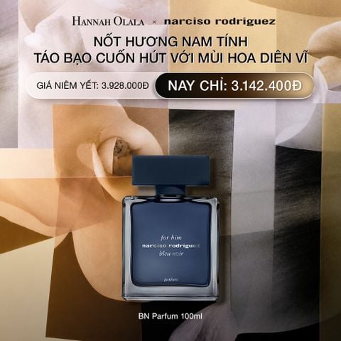  DEAL 17.1: NƯỚC HOA NAM NARCISO RODRIGUEZ FOR HIM BLEU NOIR PARFUM 100ML 