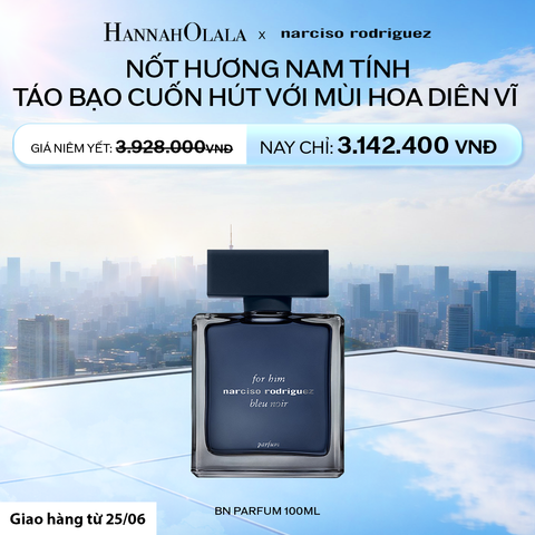  NƯỚC HOA NAM NARCISO RODRIGUEZ FOR HIM BLEU NOIR PARFUM 100ML - DEAL 15.1 