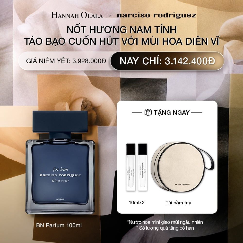  DEAL 17: NƯỚC HOA NAM NARCISO RODRIGUEZ FOR HIM BLEU NOIR PARFUM 100ML 