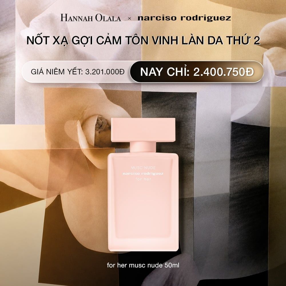  DEAL 8.1: NƯỚC HOA NỮ NARCISO RODRIGUEZ MUSC NUDE EDP 50ML 