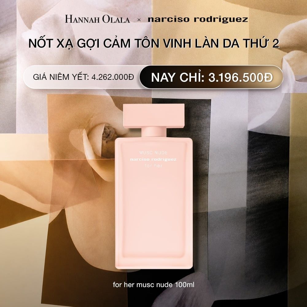  DEAL 9.1: NƯỚC HOA NỮ NARCISO RODRIGUEZ MUSC NUDE EDP 100ML 