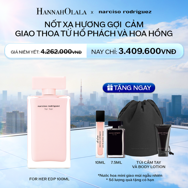  NƯỚC HOA NỮ NARCISO RODRIGUEZ FOR HER EAU DE PARFUM 100ML - DEAL 2 