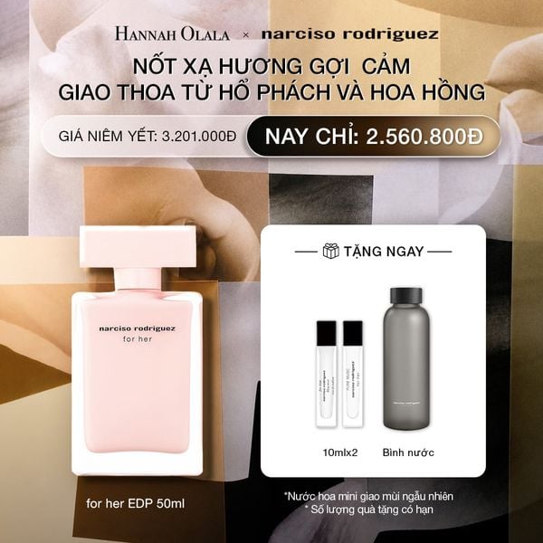  DEAL 2: NƯỚC HOA NỮ NARCISO RODRIGUEZ FOR HER EAU DE PARFUM 50ML 