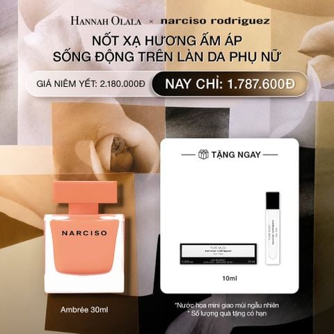  DEAL 13: NƯỚC HOA NỮ NARCISO RODRIGUEZ NARCISO EAU DE PARFUM AMBRÉE 30ML 
