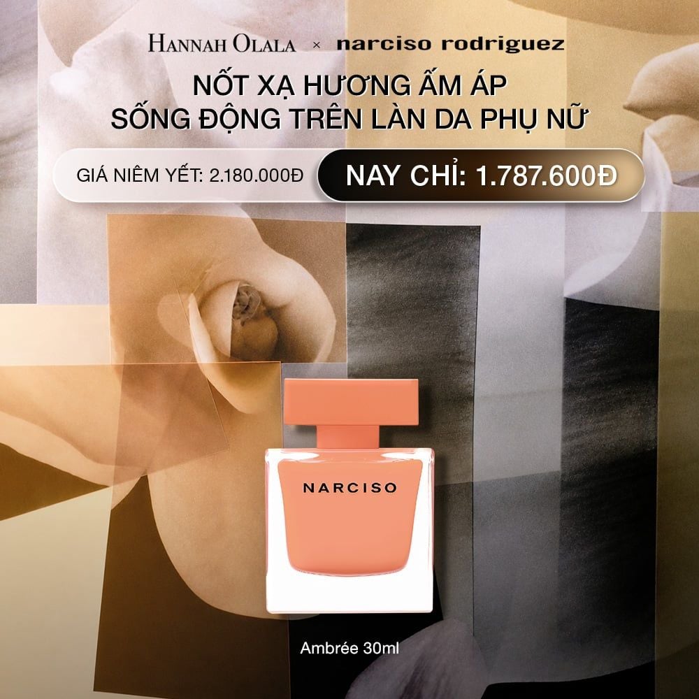  DEAL 13.1: NƯỚC HOA NỮ NARCISO RODRIGUEZ NARCISO EAU DE PARFUM AMBRÉE 30ML 