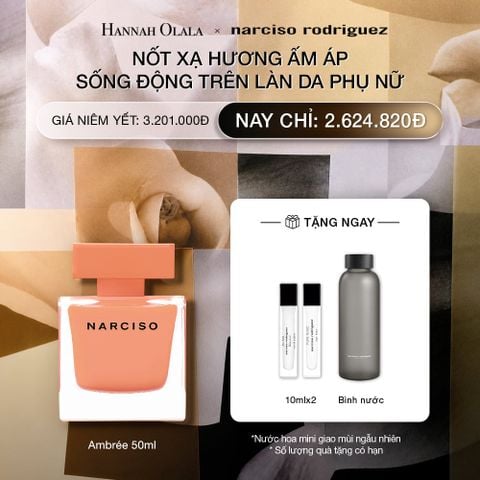  DEAL 14: NƯỚC HOA NỮ NARCISO RODRIGUEZ NARCISO EAU DE PARFUM AMBRÉE 50ML 