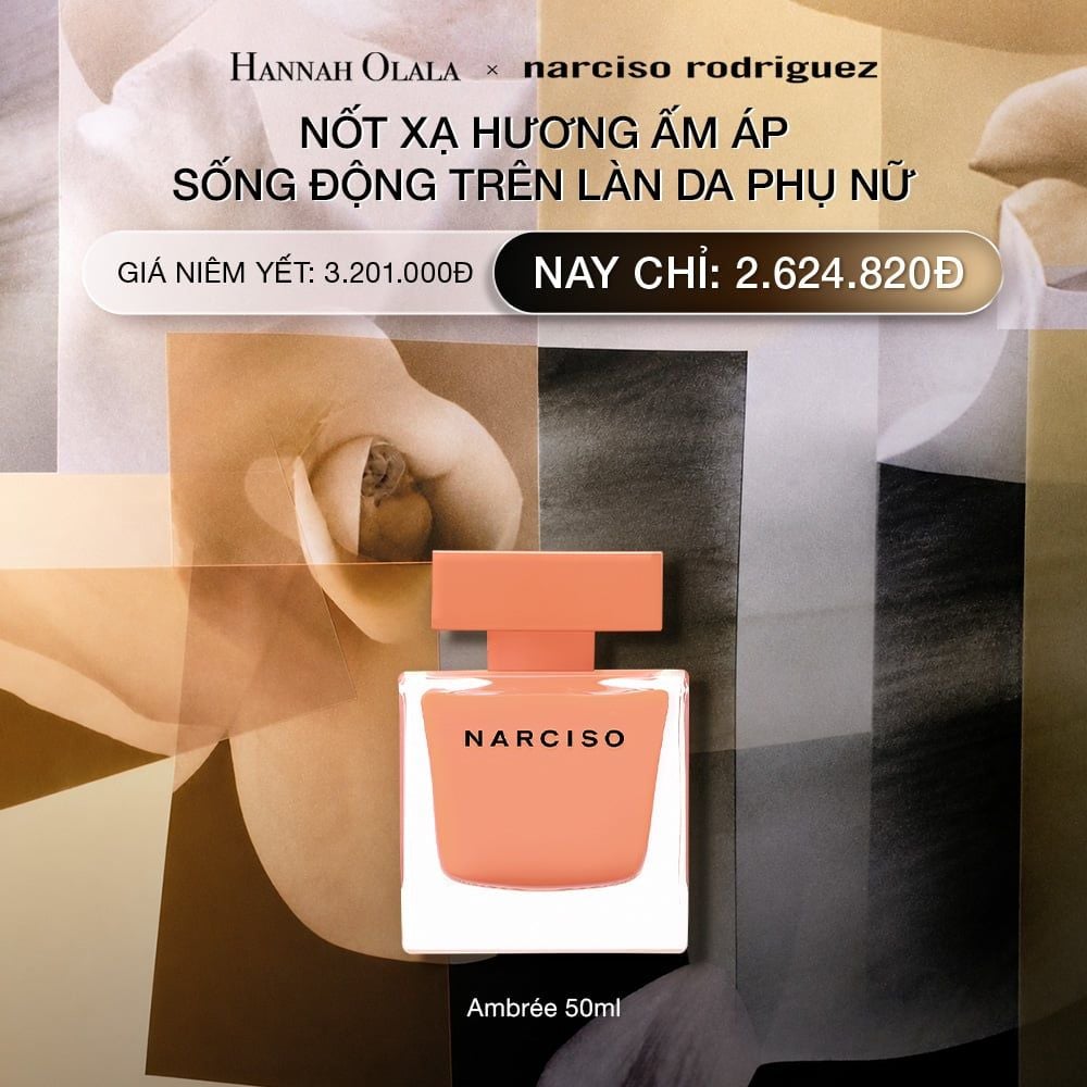  DEAL 14.1: NƯỚC HOA NỮ NARCISO RODRIGUEZ NARCISO EAU DE PARFUM AMBRÉE 50ML 