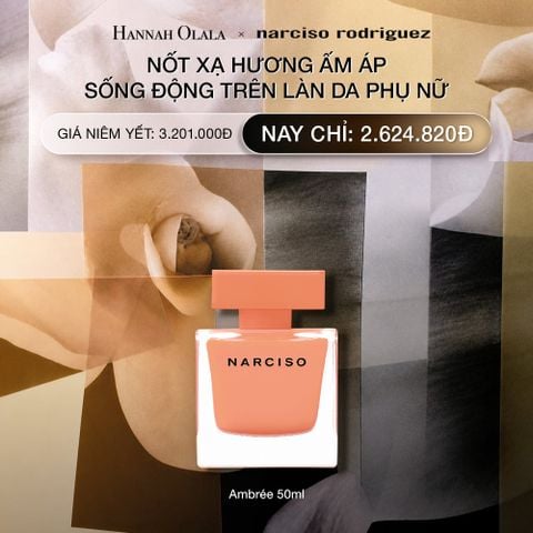 DEAL 14.1: NƯỚC HOA NỮ NARCISO RODRIGUEZ NARCISO EAU DE PARFUM AMBRÉE 50ML 