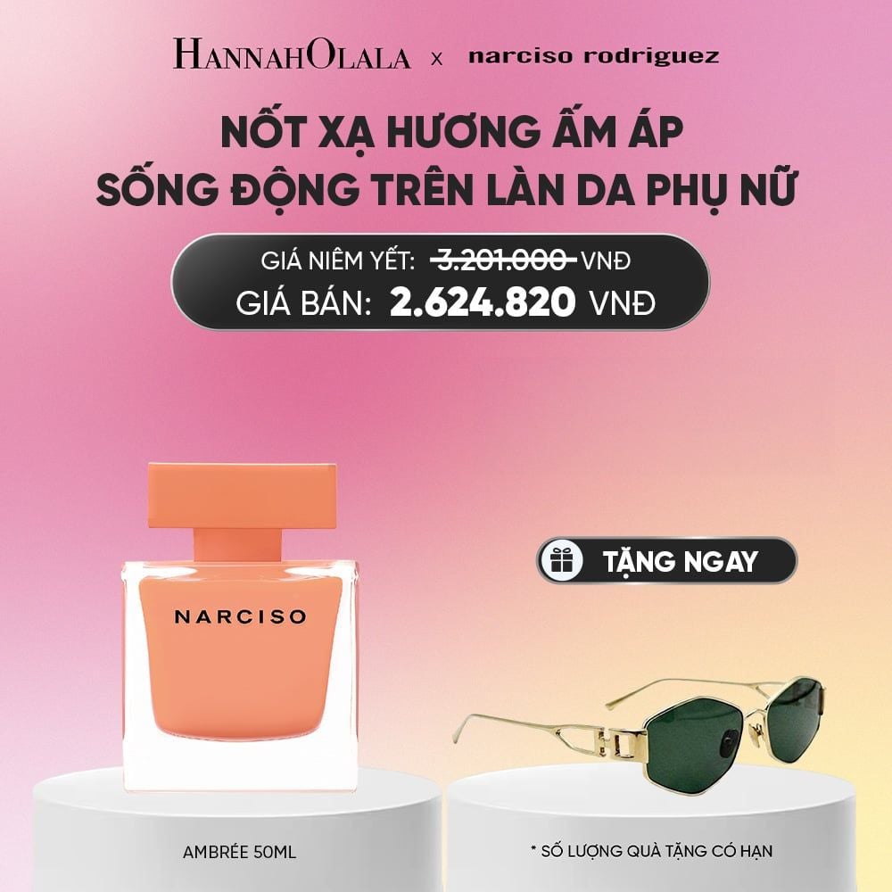  NƯỚC HOA NỮ NARCISO RODRIGUEZ NARCISO EAU DE PARFUM AMBRÉE 50ML - DEAL 14.1_A946 