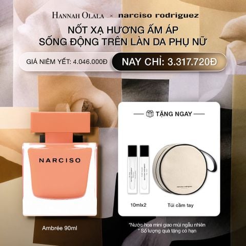  DEAL 15: NƯỚC HOA NỮ NARCISO RODRIGUEZ NARCISO EAU DE PARFUM AMBRÉE 90ML 