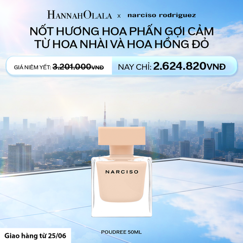 NƯỚC HOA NỮ NARCISO RODRIGUEZ NARCISO EAU DE PARFUM POUDREE 50ML - DEAL 9.1 