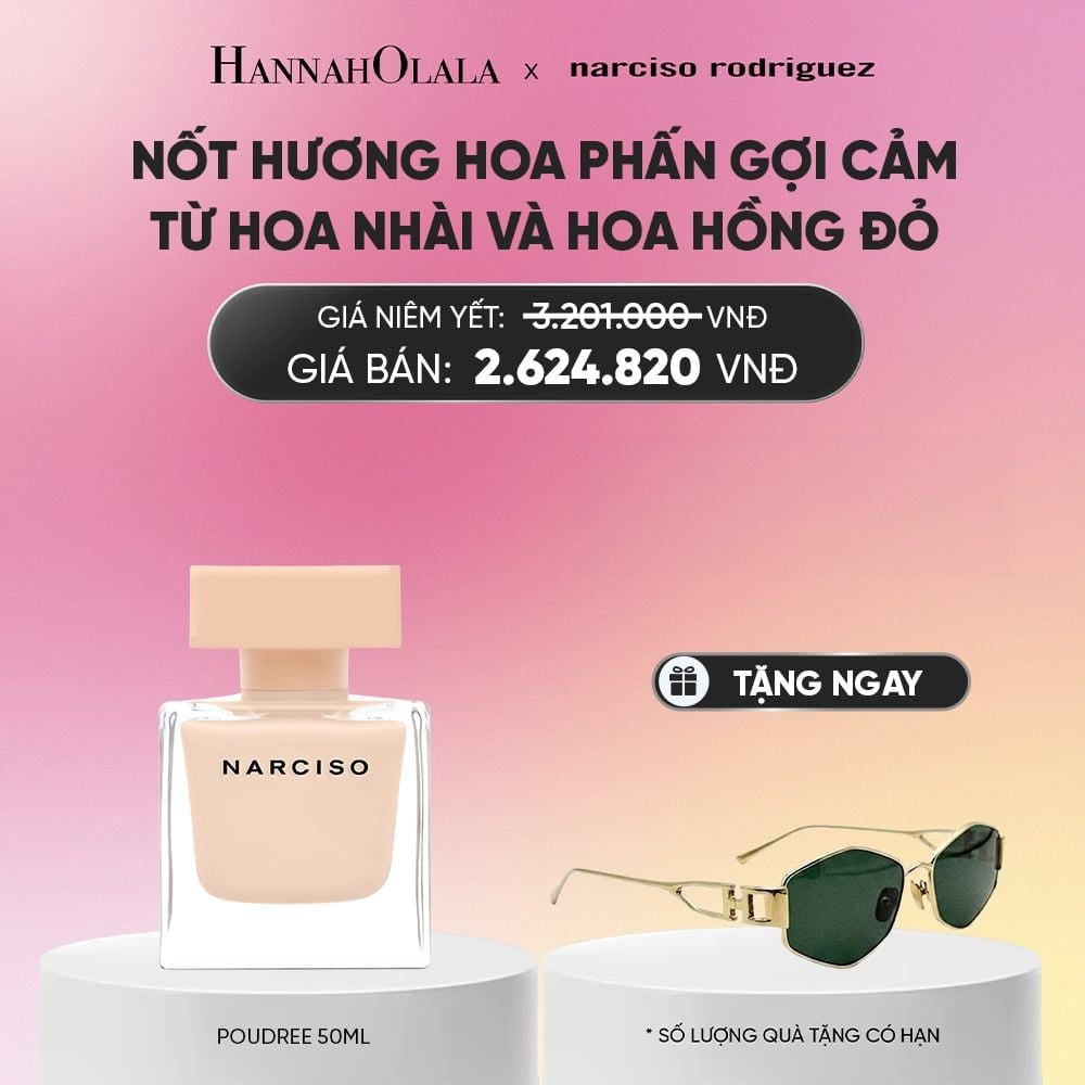  NƯỚC HOA NỮ NARCISO RODRIGUEZ NARCISO EAU DE PARFUM POUDREE 50ML - DEAL 11.1_A939 