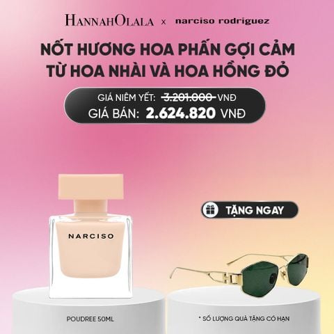  NƯỚC HOA NỮ NARCISO RODRIGUEZ NARCISO EAU DE PARFUM POUDREE 50ML - DEAL 11.1_A939 