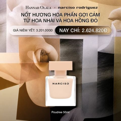  DEAL 11.1: NƯỚC HOA NỮ NARCISO RODRIGUEZ NARCISO EAU DE PARFUM POUDREE 50ML 